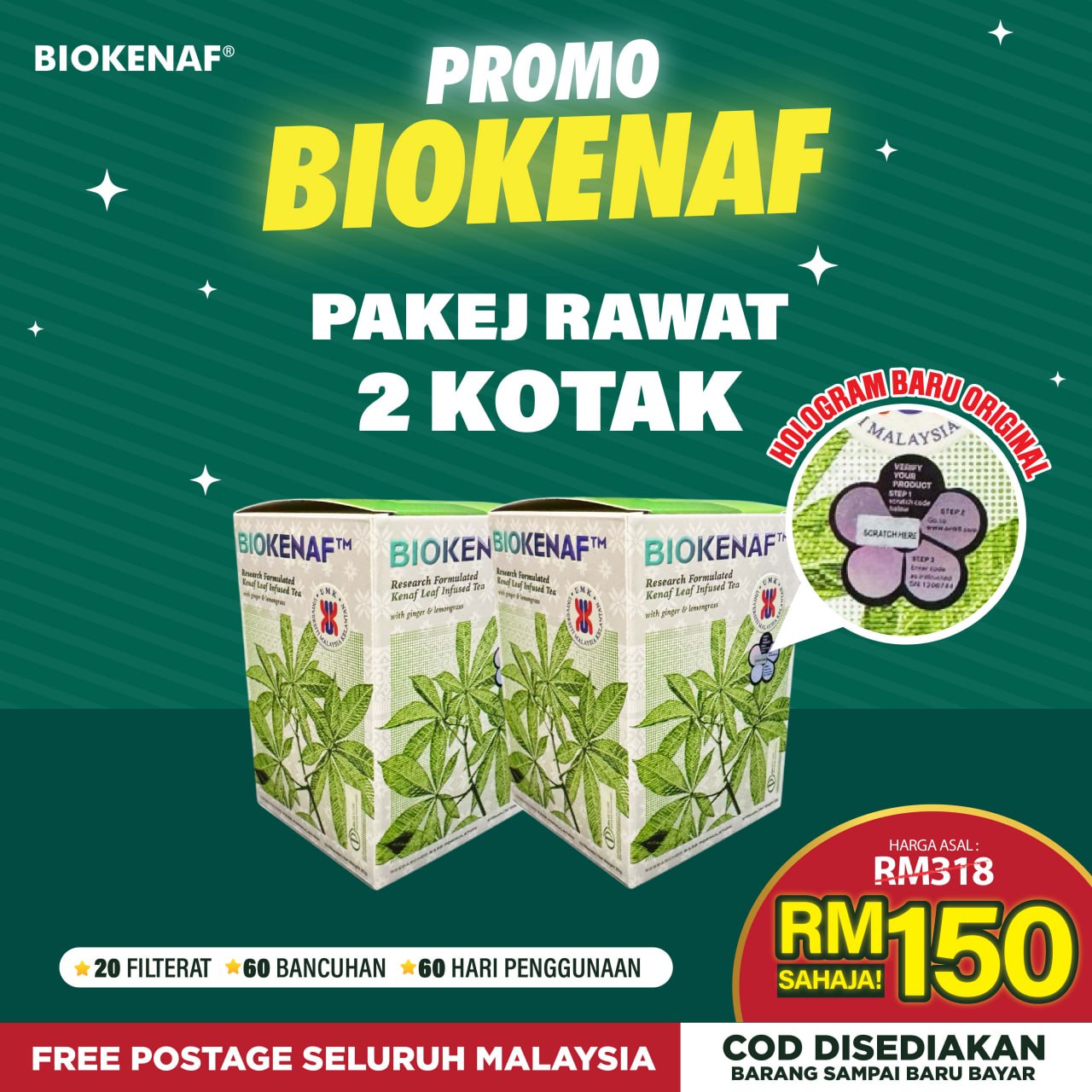 2 x Biokenaf
